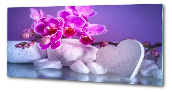 Panel do kuchyně Orchidej a srdce pksh-82482729