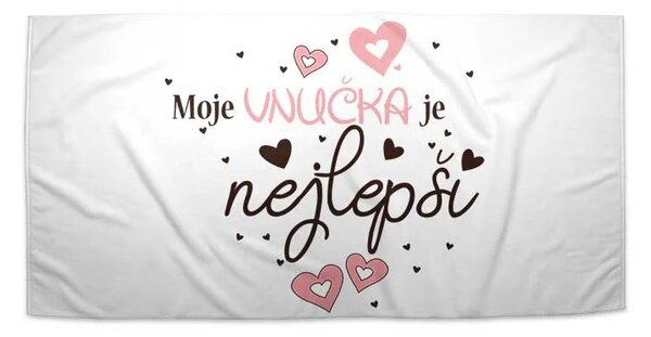 Sablio Ručník Moje vnučka je nejlepší - 30x50 cm