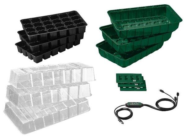 Parkside® Sada pařenišť s LED osvětlením, 3dílná (100398467)