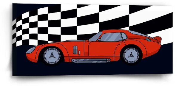 Sablio Obraz Závodní auto - 110x50 cm