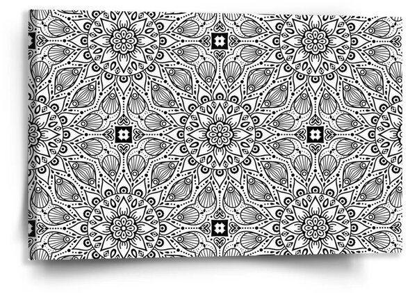 Sablio Obraz Bílé mehendi - 120x80 cm