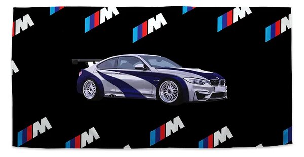 Sablio Ručník MPERFORMANCE sportovní auto - 30x50 cm