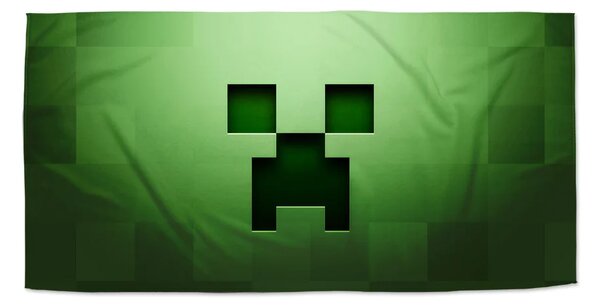 Sablio Ručník Green Blocks - 50x100 cm
