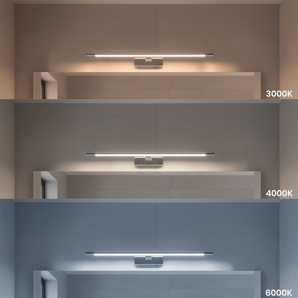 Nástěnné LED svítidlo Klimt, 1x LED 12w, 3000-6000k, (60 cm), ch