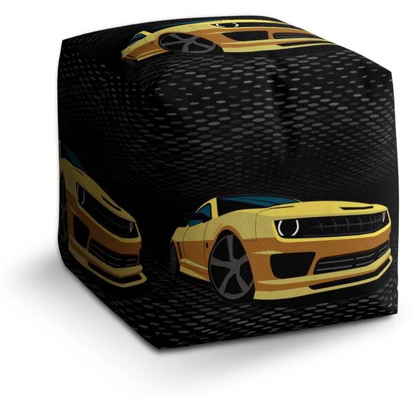 Sablio Taburet Cube Chevrolet Camaro Puntíky - 40x40x40 cm