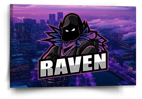 Sablio Obraz FORTNITE RAVEN Steampunk město - 60x40 cm