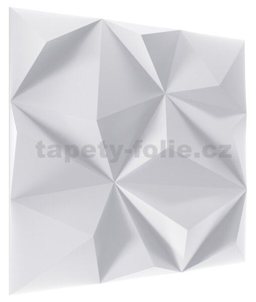 Obkladové panely 3D LINE XPS, cena za kus, rozměr 50 x 50 cm, GEO bílý, IMPOL TRADE