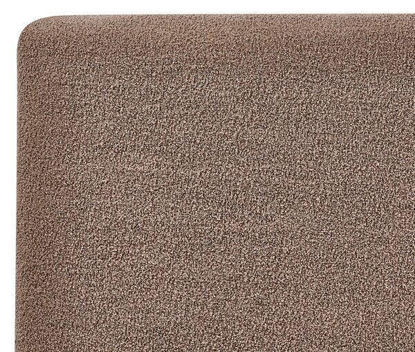 Postel s úložným prostorem BOUSSE Buklé Taupe 160 x 200 cm