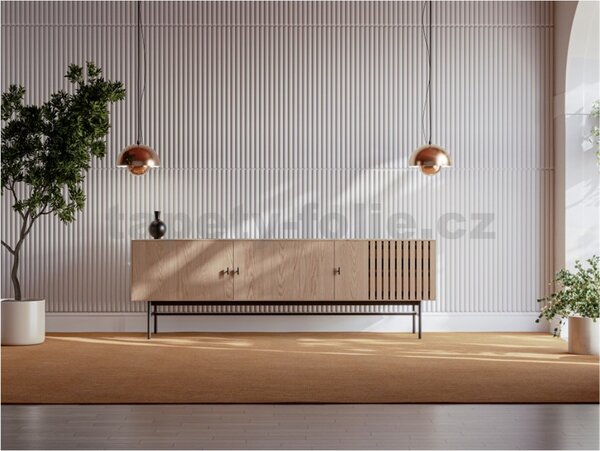 Obkladové panely 3D LINE XPS, cena za kus, rozměr 50 x 100 cm, ROLL A cashmere, IMPOL TRADE