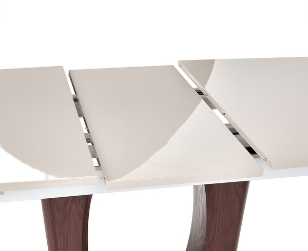 Rozkládací jídelní stůl BERRIGAN Světle béžová 160/200 cm 90 cm