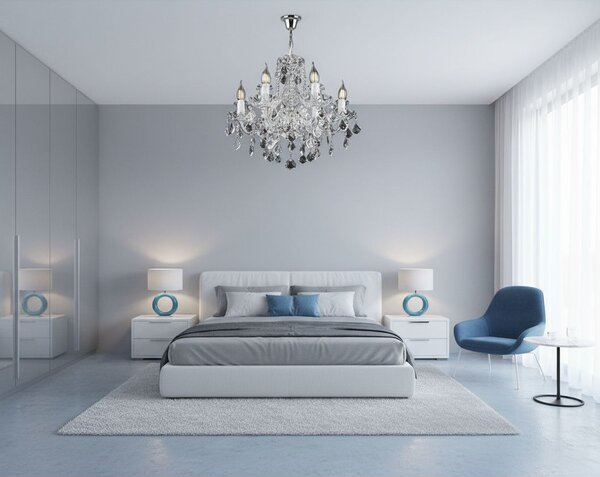 Křišťálový lustr EL110604oPB, Varianta Stříbrný