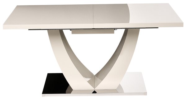 Rozkládací jídelní stůl MERRAN Světle béžová 160/200 cm 90 cm