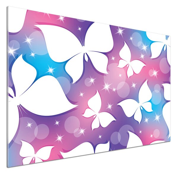 Skleněný panel do kuchyně Motýli pksh-82993936