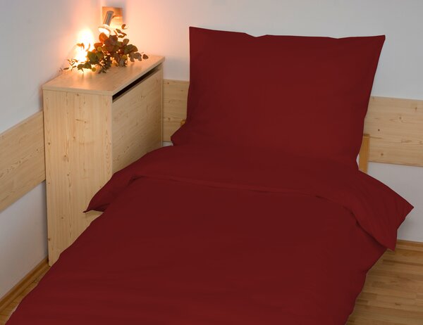 Povlečení francouzské bavlna UNI 200x200,70x90 vínové
