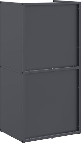 VidaXL Stojan na palivové dřevo Ocel válcovaná za studena, rozměry 40 x 30 x 80 cm [864187] Barva: Černá