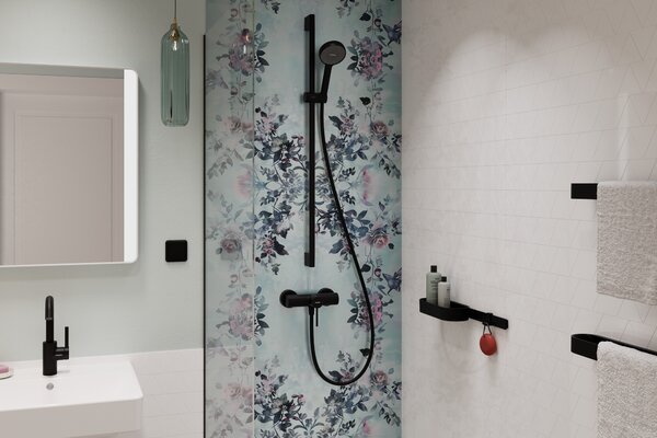Hansgrohe Activera Select S sprchová sada na stěnu černá 28046670