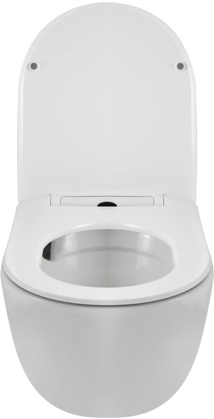 Balneo Luna wc mísa se sedátkem s pomalým sklápěním závěsná bez splachovacího kruhu s vírovým splachováním bílá lesk G0101010101-3