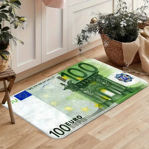 MK Original: Produkty s rodokmenem, Protiskluzová předložka Bankovka, 50x80, zelená, chodba / předsíň