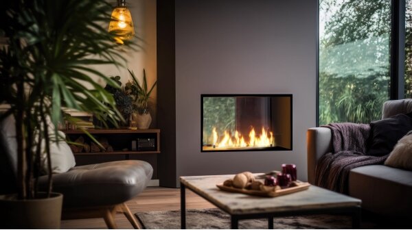 InFire - Vestavěný BIO krb 48,5x83,5 cm 3,5kW černá