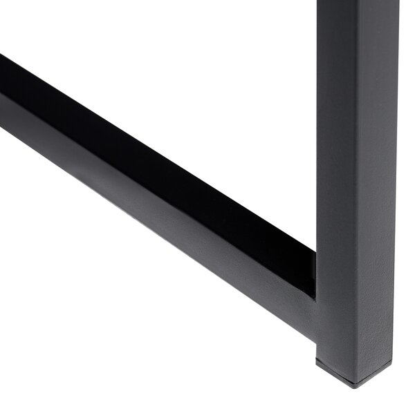 Psací stůl s regálem ZYRA 110 cm 50 cm Černá