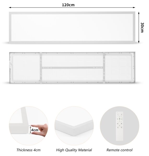 Brilagi-LED Stmív. koupelnové svítidlo FRAME SMART LED/50W/230V 120x30 IP44 + DO
