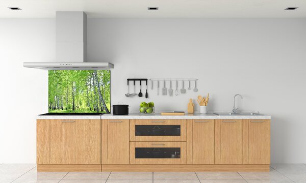 Dekorační panel sklo Břízový les pksh-84161730