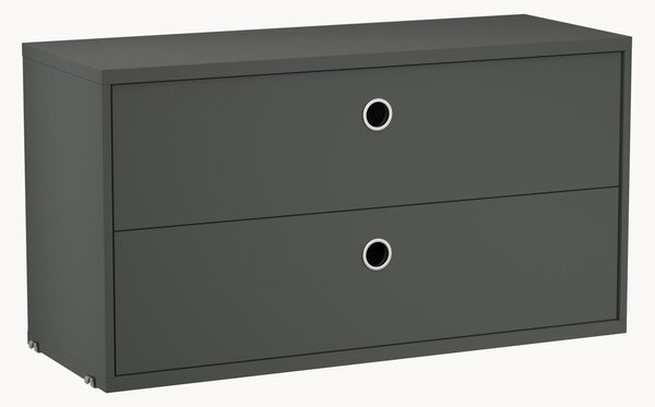 Skříňka do modulárního regálového systému se zásuvkami String System