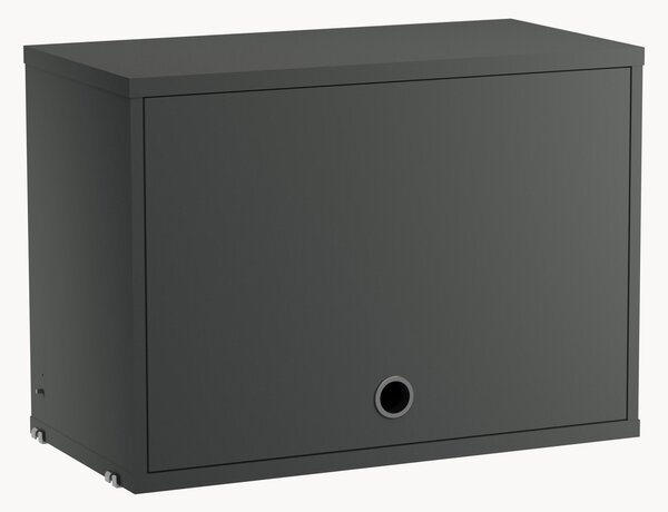 Skříňka pro modulární regálový systém's výklopnými dveřmi String System