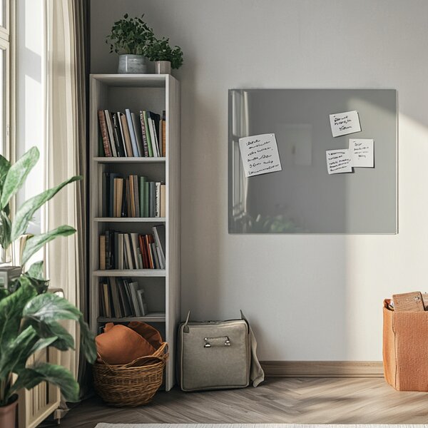 Šedá paynova skleněná magnetická tabule Smatab® - 60 × 90 cm