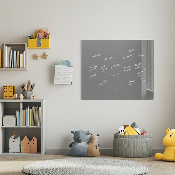 Šedá paynova skleněná magnetická tabule Smatab® - 60 × 90 cm
