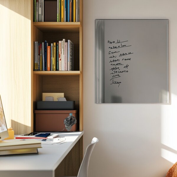 Šedá paynova skleněná magnetická tabule Smatab® - 60 × 90 cm