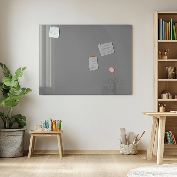 Šedá paynova skleněná magnetická tabule Smatab® - 60 × 90 cm