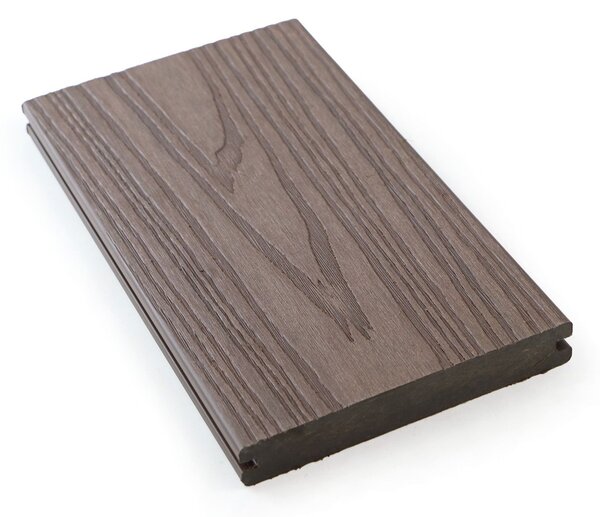Terasová prkna WPC koextrudovaná, plný profil, 140 x 23 x 2850 mm, 4 ks, rosewood