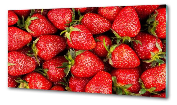 Skleněný panel do kuchynské linky Jahody pksh-84529711