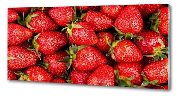 Skleněný panel do kuchynské linky Jahody pksh-84529711