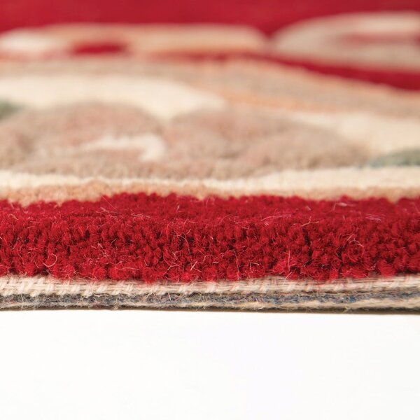 Červený vlněný koberec Flair Rugs Aubusson, 150 x 240 cm