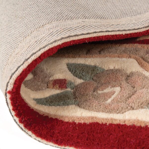 Červený vlněný koberec Flair Rugs Aubusson, 150 x 240 cm