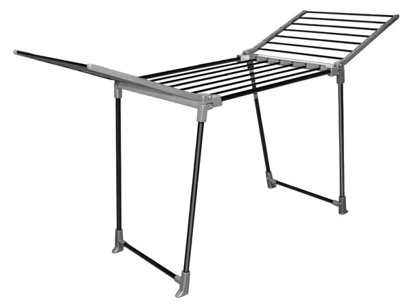 Erga Model 205, stabilní rozkládací sušák na prádlo 170x61x97 cm, černá-šedá, ERG-SEP-1251SSM205BKI