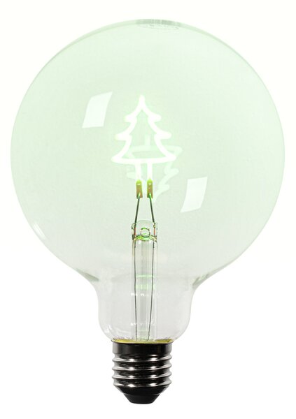 Vánoční E27 LED žárovka G125 čirá 1,8W 100 lm