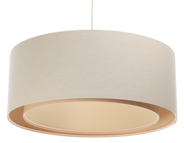 BPS koncept Závěsné svítidlo BOHO, 1xE27, ø 50 cm, v. 20 cm Barva: Bílé dřevo