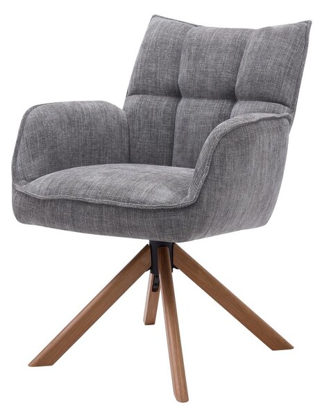 Šedá čalouněná jídelní křesla v sadě 2 ks Marilla – Unique Furniture