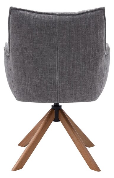 Šedá čalouněná jídelní křesla v sadě 2 ks Marilla – Unique Furniture