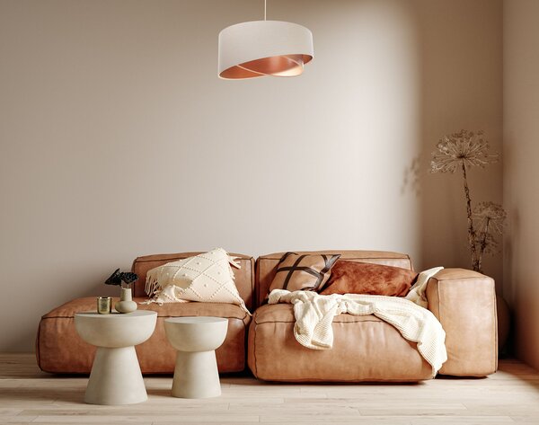 BPS koncept Závěsné svítidlo BOHO, 1xE27, v. 20 cm Barva: Béžová