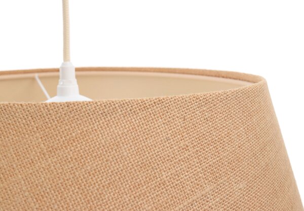 BPS koncept Závěsné svítidlo BOHO, 1xE27, ø 50 cm, v. 25 cm Barva: Hnědá