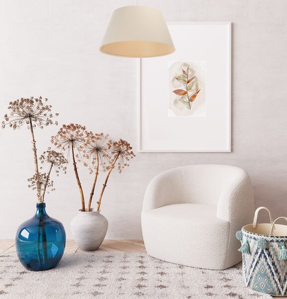 BPS koncept Závěsné svítidlo BOHO, 1xE27, ø 50 cm, v. 25 cm Barva: Hnědá