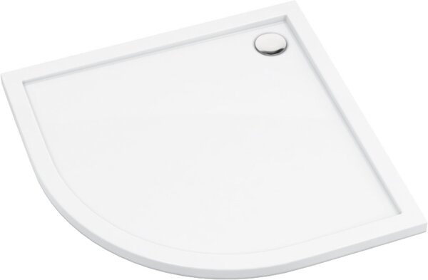 Deante Prizma půlkruhová sprchová vanička 90x90 cm bílá KTJ_093B