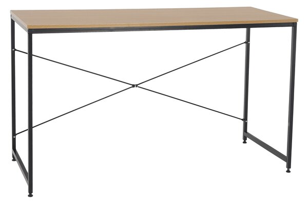 KONDELA Psací stůl, dub/černá, 120x60 cm, MELLORA