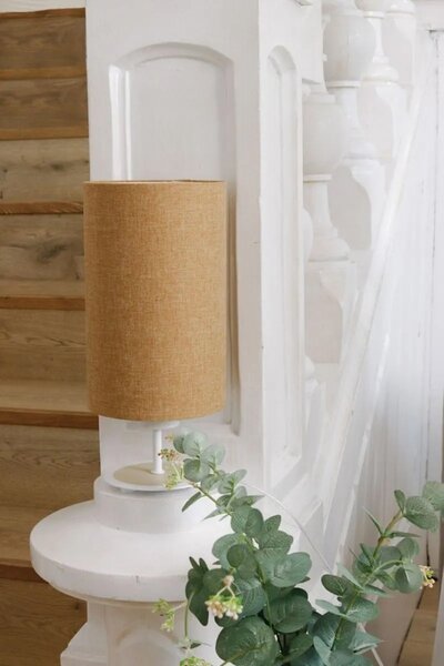 BPS koncept Stolní lampa BOHO, 1xE27, v. 29 cm Barva: Jutová