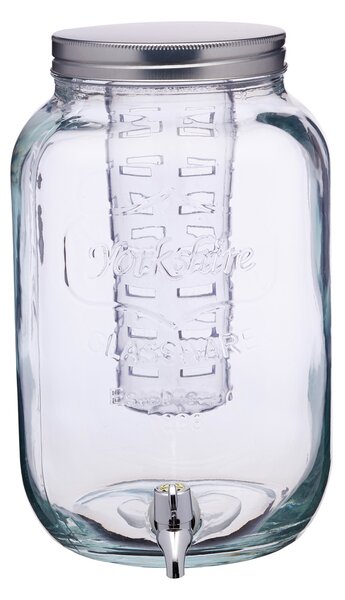 Skleněný dávkovač nápojů s infuzérem KitchenCraft Home Made 7,5 l KCHMGLSJARINF