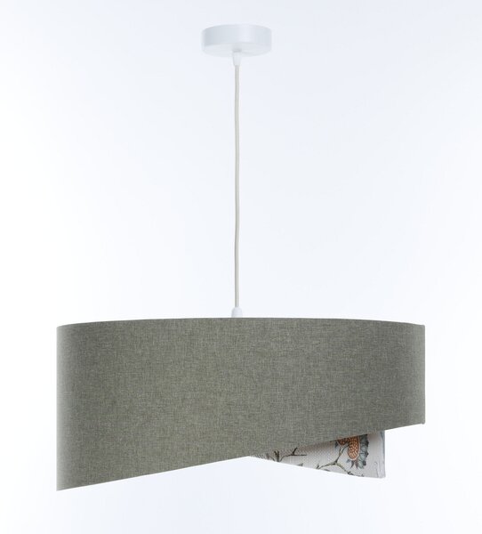 BPS koncept Závěsné svítidlo BOHO zelené, 1xE27, ø 40 cm Barva: Šedá